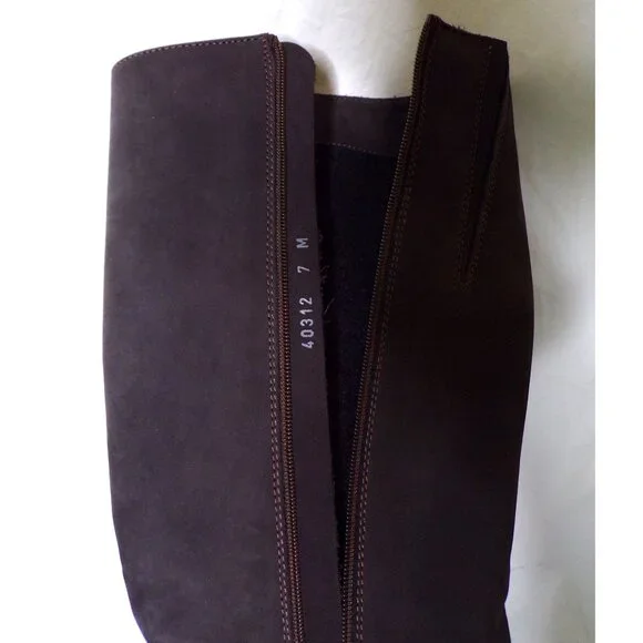 🆕 LA CANADIENNE Love Knee High Lined Waterproof Suede Boot 7 Gray - Picture 12 of 13